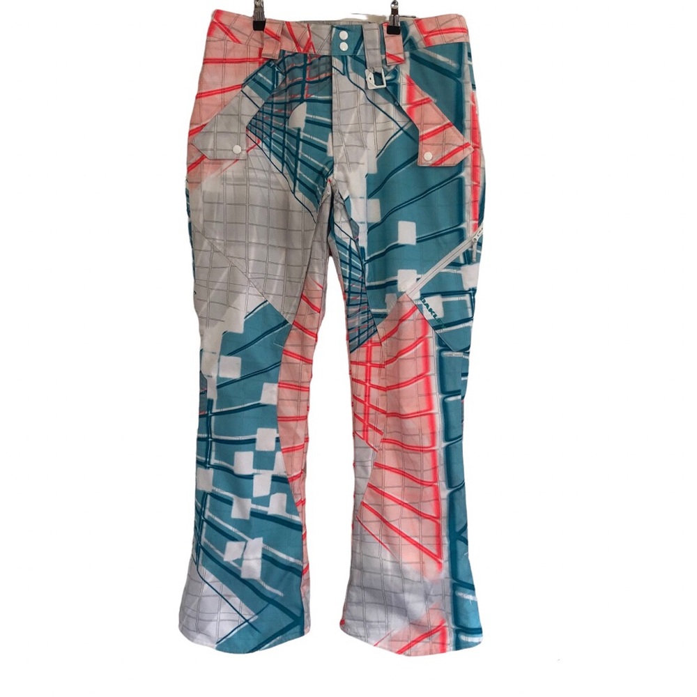 🌿 OAKLEY 🌿 multicoloured unisex freight snow pants thinsulate anorak size L - Picture 1 of 7